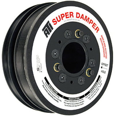 ATI Damper - 7.48in - Alum LW - 6/4 Grv - LS1-2-3-6 & L76 - 97-13 - Y Body & SS & G8 - 3 Ring, performance car parts by DTX Performance