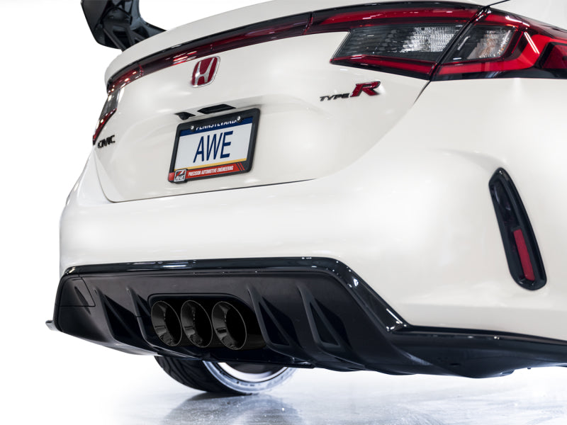 AWE Tuning 2023 Honda Civic Type R FL5 Track Edition Exhaust w/ Triple Diamond Black Tips - DTX Performance