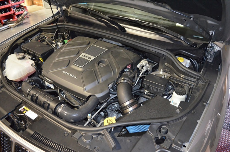 Injen 14-16 Jeep Grand Cherokee 3.0L V6 Turbo Wrinkle Black Short-Ram Intake w/MR Tech & Heatshield - DTX Performance