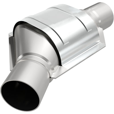 MagnaFlow Conv Universal 2.25 Angled Inlet OEM catalytic converter for performance car parts