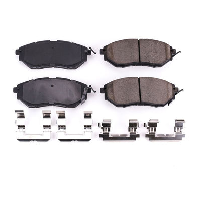 Power Stop 06-07 Subaru B9 Tribeca Front Z17 Evolution Ceramic Brake Pads w/Hardware high performance car parts DTX Performance