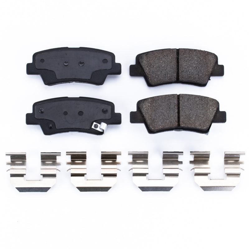 Power Stop 09-11 Hyundai Azera Rear Z17 Evolution Ceramic Brake Pads w/Hardware - DTX Performance