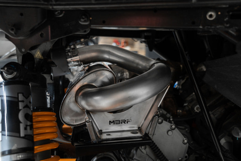 MBRP 21-22 Can-Am Commander 1000R Slip On Exhaust Center Exit - Enhance performance with veteran-owned shop.