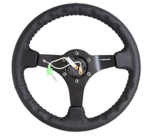 Load image into Gallery viewer, NRG Reinforced Steering Wheel (350mm / 3in. Deep) Bk Leather w/Bk BBall Stitch (Odi Bakchis Edition), performance auto parts