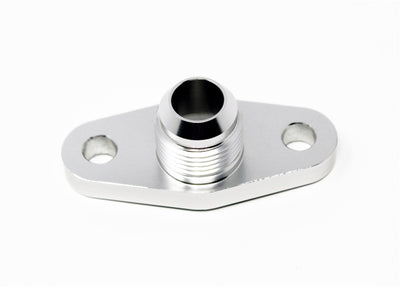 Torque Solution Billet Offset Oil Drain Flange for T3/T4 & PTE/Borg Turbo at DTX Performance