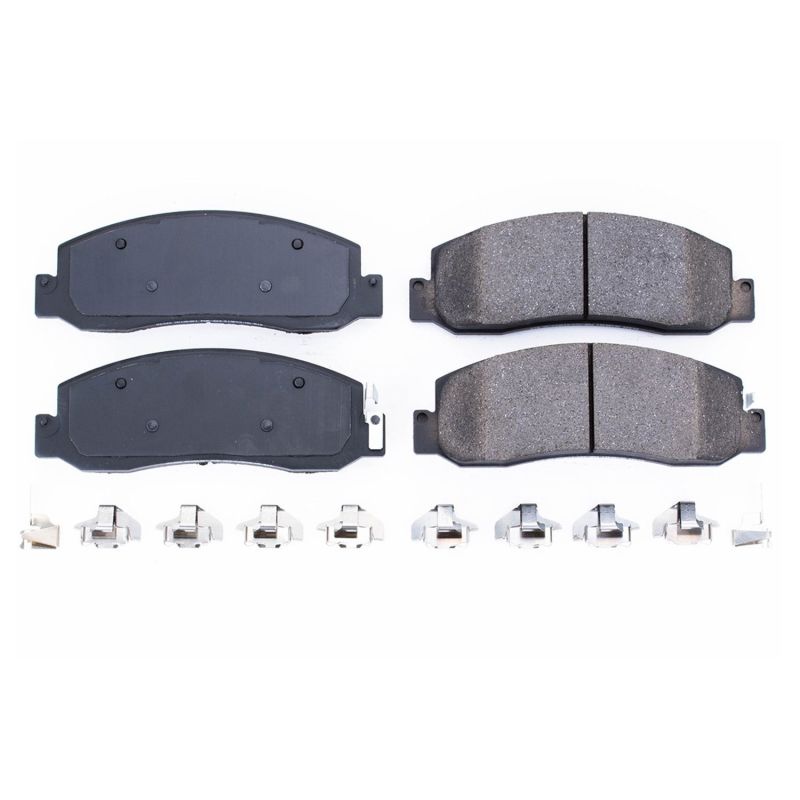 Power Stop 08-11 Ford F-250 Super Duty Front Z17 Evolution Ceramic Brake Pads w/Hardware - DTX Performance