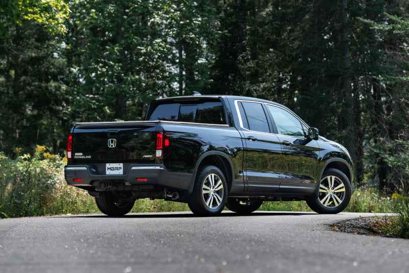 MBRP 17-20 Honda Ridgeline 3.6L T304 Stainless Steel 2.5in Cat-Back - Single Side in action from DTX Performance