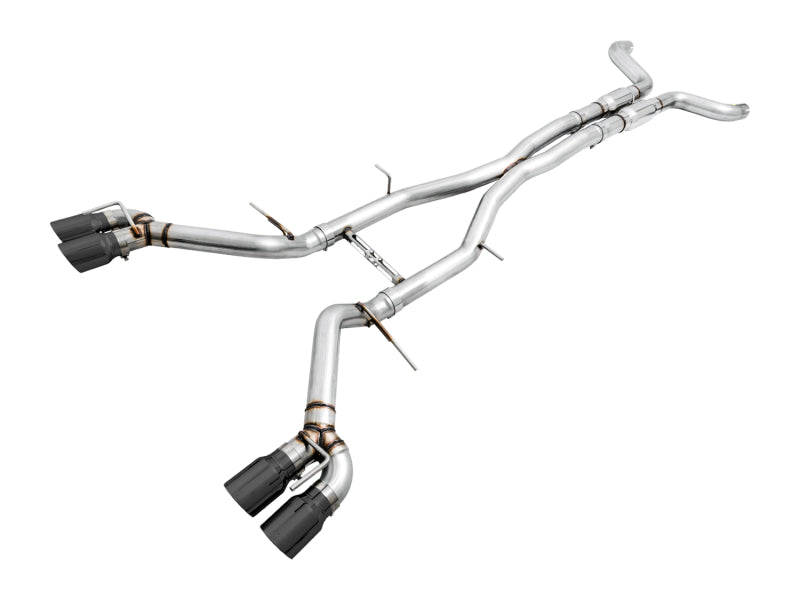 AWE Tuning 16-19 Chevy Camaro SS Resonated Cat-Back Exhaust -Track Edition (Quad Diamond Black Tips) - DTX Performance