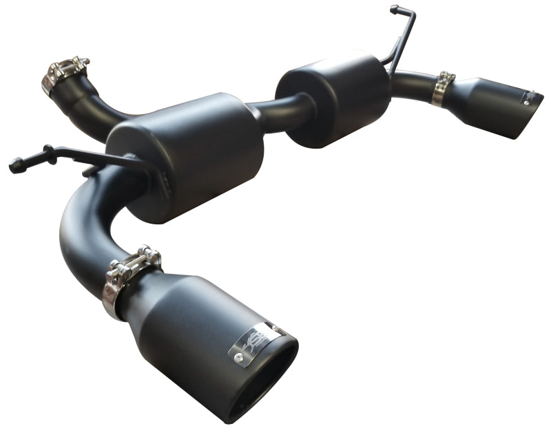 Injen 07-17 Jeep Wrangler JK 3.6L/3.8L 63mm Stealth Black Axle-back Exhaust w/ 4in Black Tips - DTX Performance