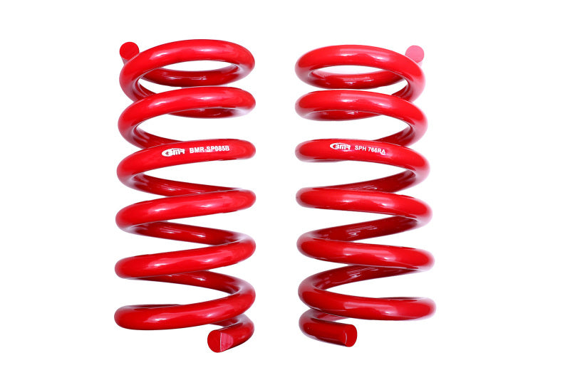 BMR 18-20 S550 Mustang GT MagneRide/15-20 GT350 Lowering Spring Set of Rear only - Red - DTX Performance