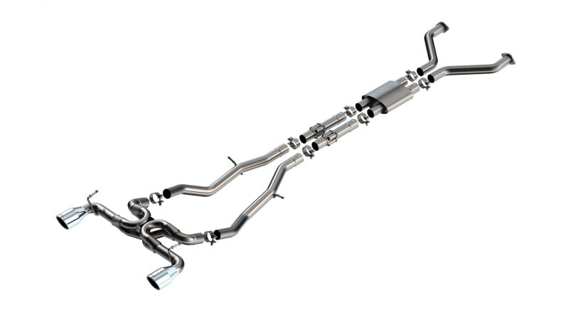 Borla 23-24 Nissan Z 2.5in ATAK Cat Back Exhaust 4.5in Tip - Stainless Steel - DTX Performance