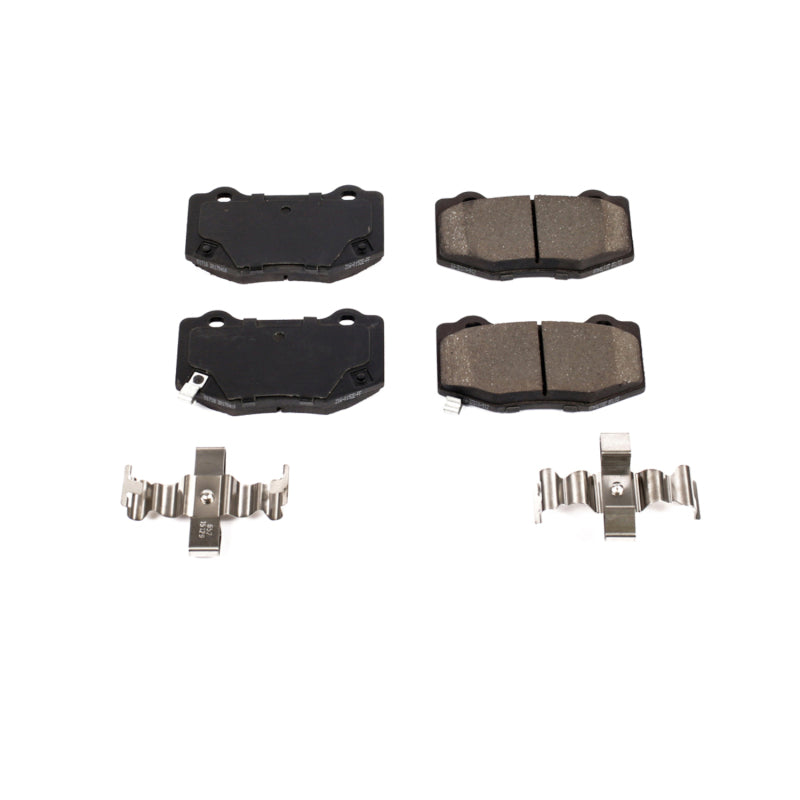 Power Stop 16-19 Cadillac ATS Rear Z17 Evolution Ceramic Brake Pads w/Hardware - DTX Performance