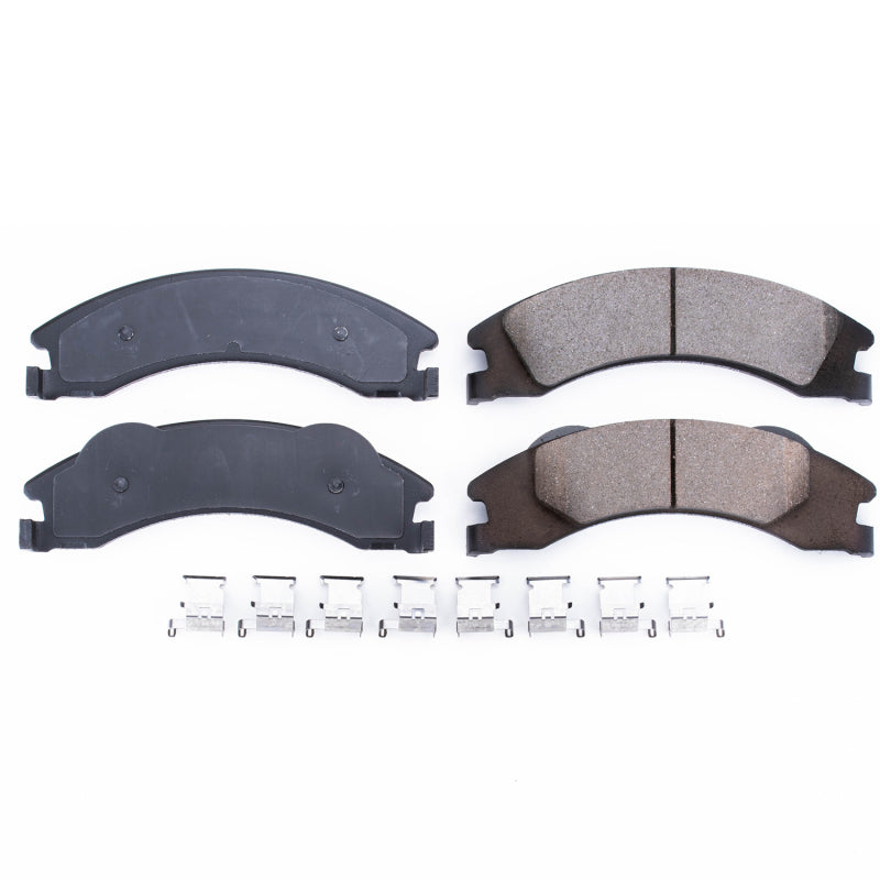 Power Stop 08-14 Ford E-150 Rear Z17 Evolution Ceramic Brake Pads w/Hardware - DTX Performance