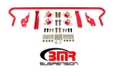 BMR 11-14 S197 Mustang Rear Hollow 25mm Adj. Sway Bar Kit w/ Bushings - Red