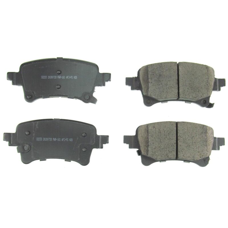 Power Stop 2020 Jeep Gladiator Rear Z16 Evolution Ceramic Brake Pads - DTX Performance