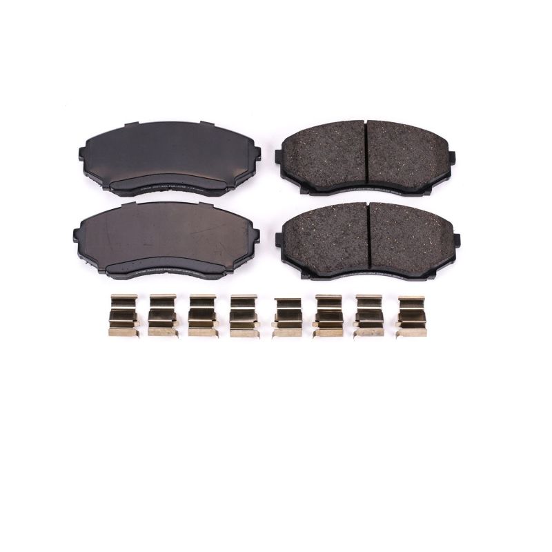 Power Stop 92-98 Mazda MPV Front Z17 Evolution Ceramic Brake Pads w/Hardware - DTX Performance