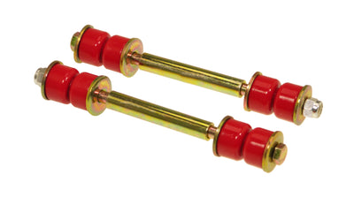 Prothane Universal End Link Set - 5in Mounting Length - Red, racing suspension, performance upgrades.