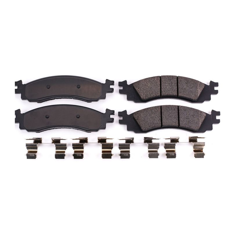 Power Stop 06-10 Ford Explorer Front Z17 Evolution Ceramic Brake Pads w/Hardware - DTX Performance