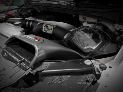 aFe POWER Momentum GT Pro Dry S Intake System 2021+ Ford F-150 V6-3.5L (tt) installed in vehicle engine