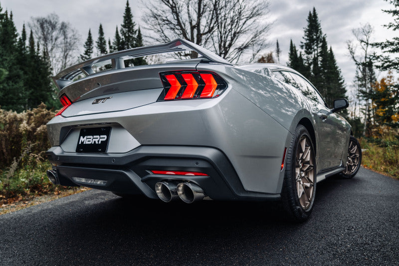 MBRP 2024+ Ford Mustang GT Armor Pro 3in Steet Profile Catback Exhaust  - Stainless Steel Tips - DTX Performance