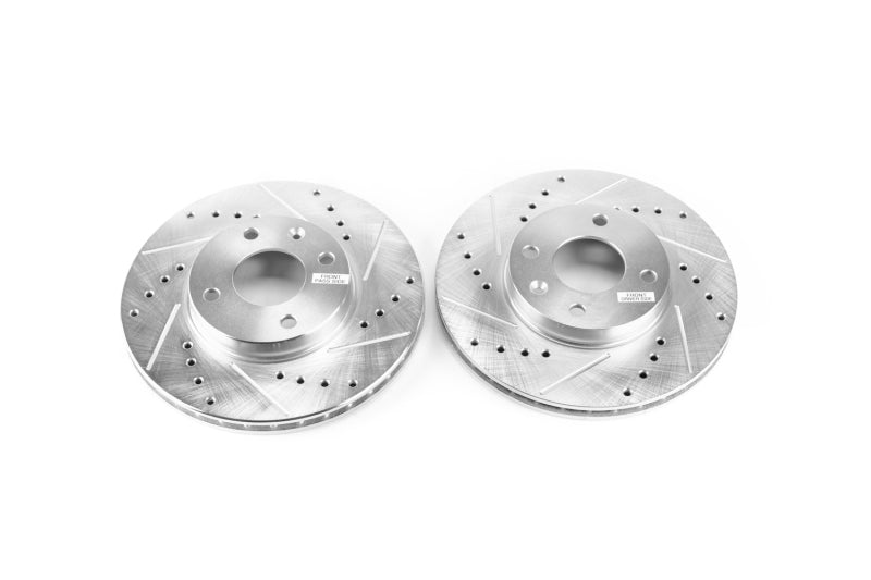 Power Stop 16-19 Chevrolet Spark Front Evolution Drilled & Slotted Rotors - Pair - DTX Performance