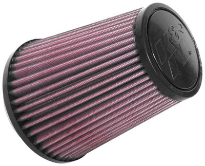 K&N Universal Tapered Filter 3.125in Flange ID showing high performance design for racing vehicles and aftermarket upgrades.