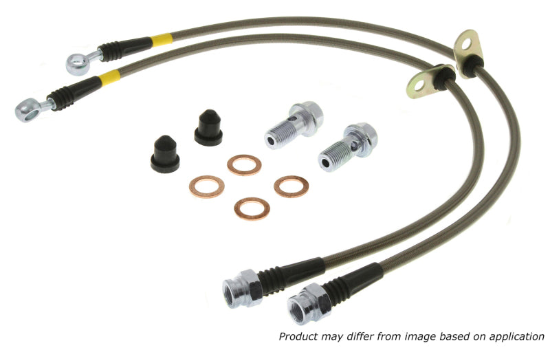 StopTech 00-05 Mitsubishi Eclipse Stainless Steel Rear Brake Lines from veteran owned performance shop DTX Performance.
