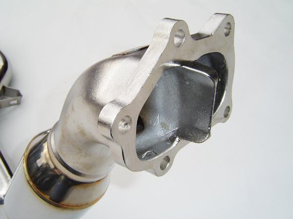 Invidia 02-07 WRX/STi Polished Divorced Waste Gate Downpipe with High Flow Cat Invidia