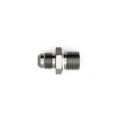 DeatschWerks 6AN Male Flare to M16 X 1.5 Male Metric Adapter - Titanium, performance car parts, DTX Performance upgrade