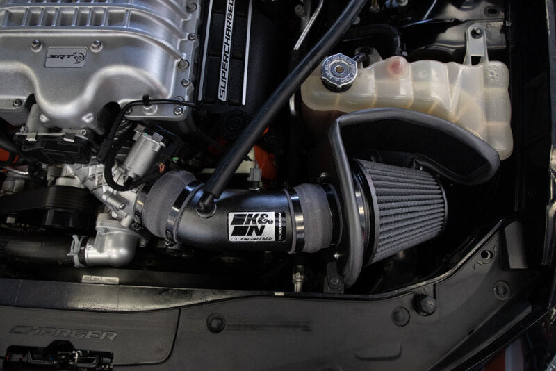 K&N 17-23 Dodge Charger/Challenger Hellcat SC 6.2L V8 DRYFLOW Performance Air Intake System - DTX Performance