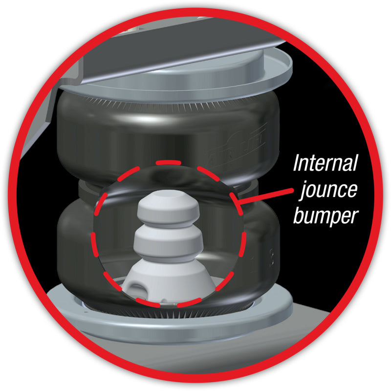 Air Lift Replacement Air Spring-Loadlifter 5000 Ultimate Bellows Type w/ internal Jounce Bumper diagram