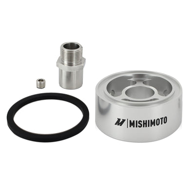 Mishimoto Oil Filter Spacer 32mm M22 x 1.5 Thread - Silver for performance upgrades at veteran owned shop DTX Performance