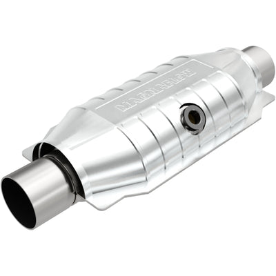 MagnaFlow Conv Univ 2.5 Mid O2 catalytic converter for performance car parts at veteran owned shop DTX Performance