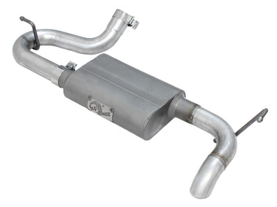 aFe Scorpion Exhaust System Axle Back Aluminized Hi-Tuck 07-17 Jeep Wrangler JK V6 3.6/3.8L performance car part