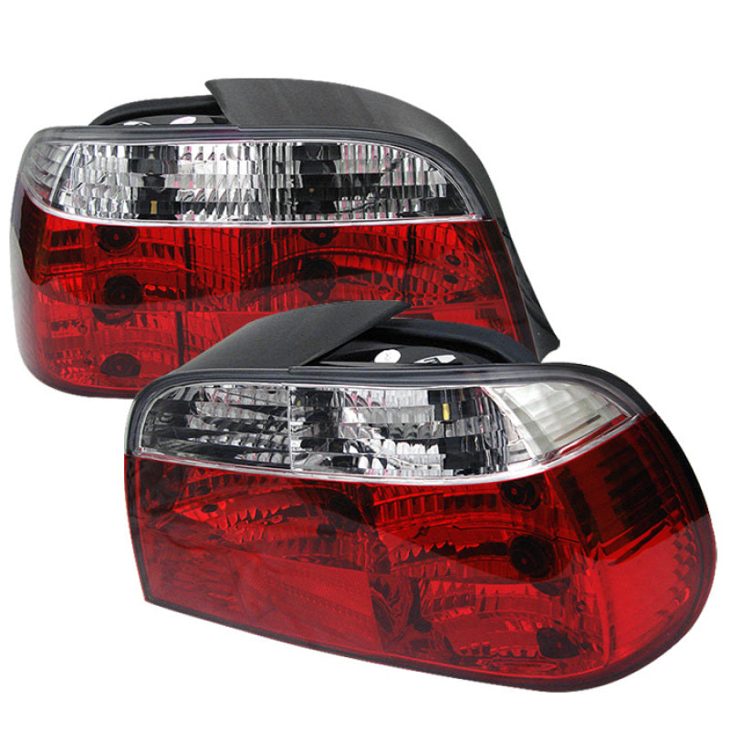 Spyder BMW E38 7-Series 95-01 Crystal Tail Lights Red Clear ALT-YD-BE3895-RC, high performance car parts