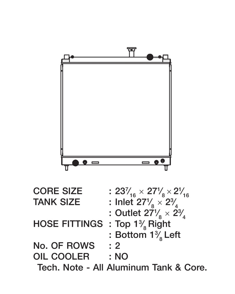 CSF 04-15 Nissan Titan Armada Radiator - DTX Performance