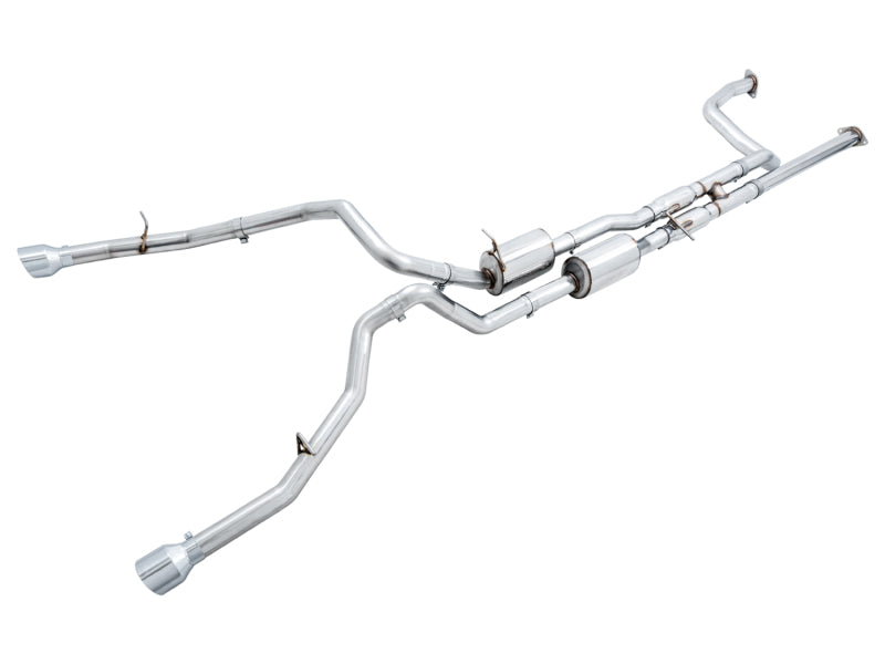 AWE Tuning 2021 RAM 1500 TRX 0FG Cat-Back Exhaust - Chrome Silver Tips - DTX Performance