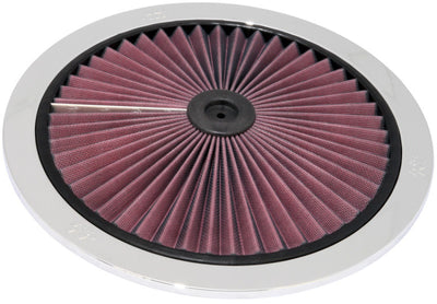 K&N X-Stream Top Filter X-Stream 14 inch OD Chrome for performance upgrades at DTX Performance, veteran owned shop.