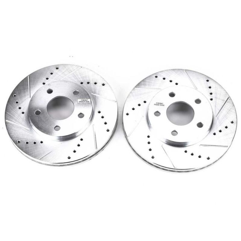 Power Stop 06-11 Chevrolet HHR Front Evolution Drilled & Slotted Rotors - Pair - DTX Performance