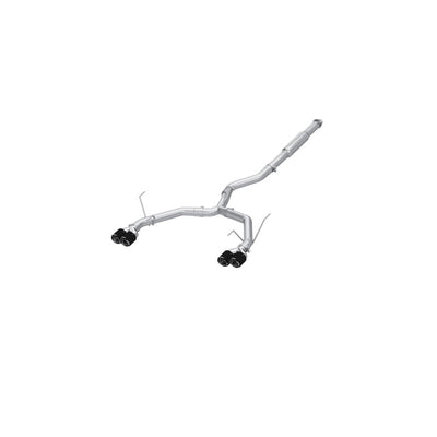 MBRP 2022+ Subaru WRX 3in Cat-Back Dual Split Rear Quad Carbon Fiber Tips Race Profile Exhaust for performance upgrades
