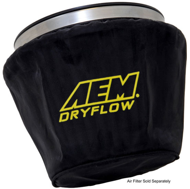 AEM Air Filter Wrap Black 7.5in Length x 5in Width x 5in Height - DTX Performance