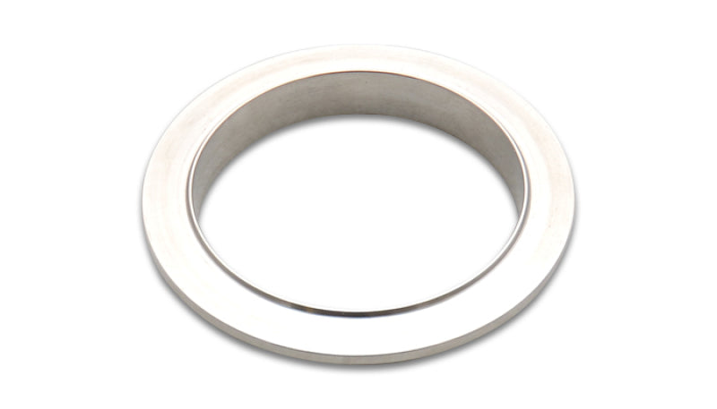 Vibrant Stainless Steel V-Band Flange for 4in O.D. Tubing - Male, perfect for performance car parts and tuning upgrades.