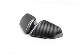 Ford Racing 24-25 Mustang (w/Integrated Turn Signals) Carbon Fiber Mirror Skull Caps - Gloss