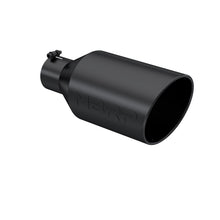 Load image into Gallery viewer, MBRP Universal Tip 8in O.D. Rolled End 4in inlet 18in length Black, performance car parts, DTX Performance, veteran owned shop.