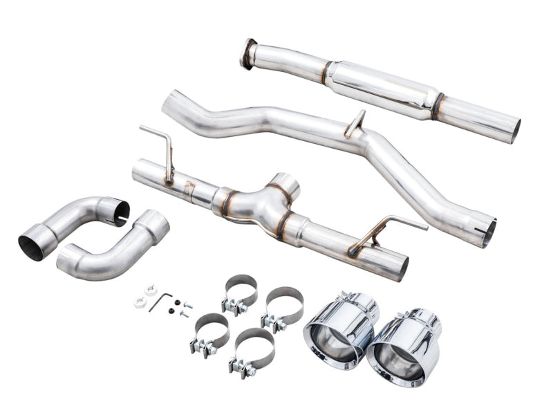 AWE Subaru BRZ/ Toyota GR86/ Toyota 86 Track Edition Cat-Back Exhaust- Chrome Silver Tips - DTX Performance