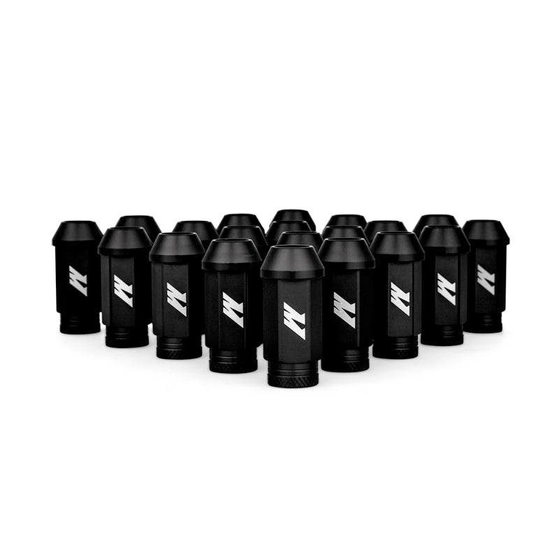 Mishimoto Aluminum Locking Lug Nuts M12x1.25 20pc Set Black for performance upgrades, DTX Performance, high performance auto parts.