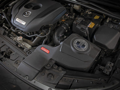aFe Takeda Intakes Stage-2 PDS AIS PDS 21-22 Mazda 3 2.5T in engine bay, performance car parts, DTX Performance