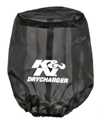 K&N Drycharger Air Filter Wrap, Black, 5.375in Base ID x 4.375in Top ID x 7in H. Perfect for performance car parts by DTX Performance.