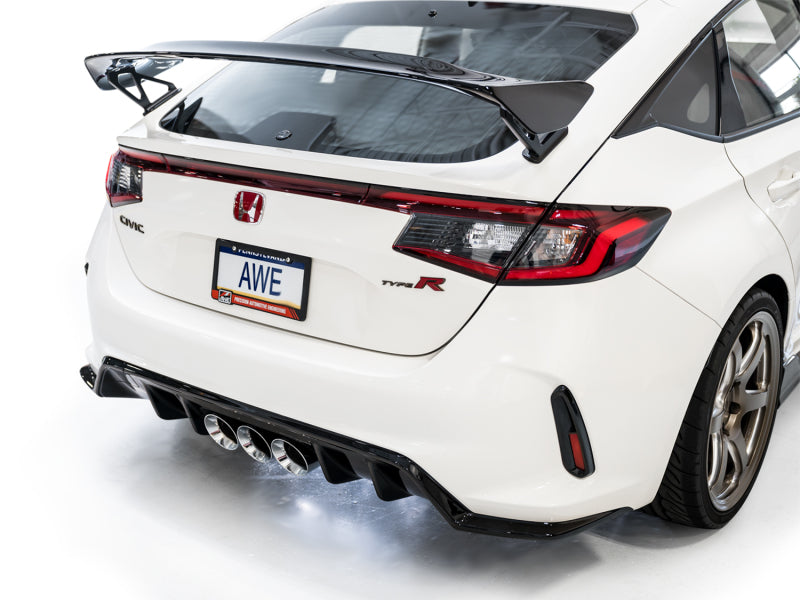 AWE Tuning 2023 Honda Civic Type R FL5 Track Edition Exhaust w/ Triple Chrome Silver Tips - DTX Performance