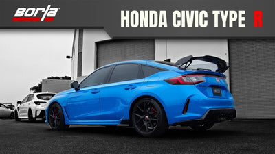 Borla 2023 Honda Civic Type R MT ATAK Catback Exhaust w/ 4in Ceramic Black Tips for performance upgrades